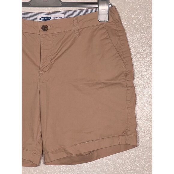 Old Navy Women's Everyday Shorts Size 6 Tan Cotton Blend Summer - Picture 4 of 13